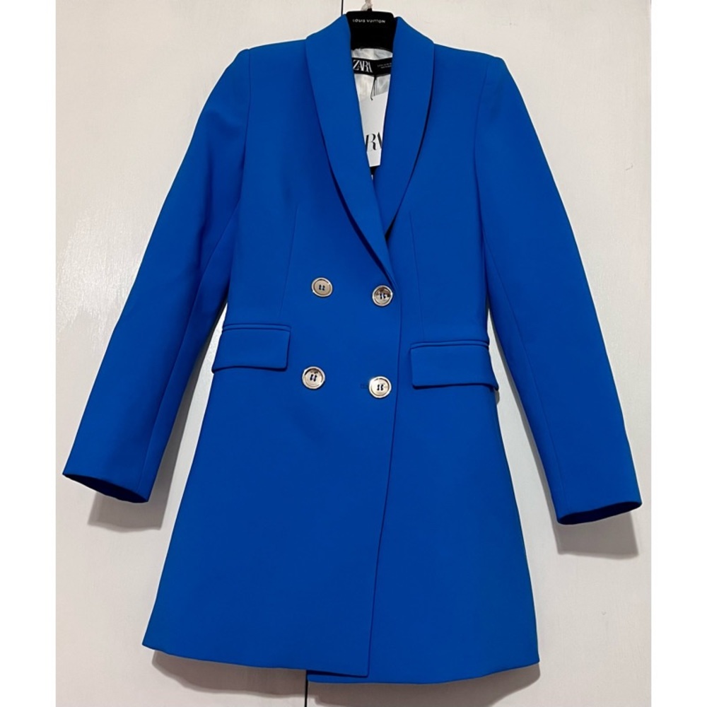 Zara bluish blazer Fitted